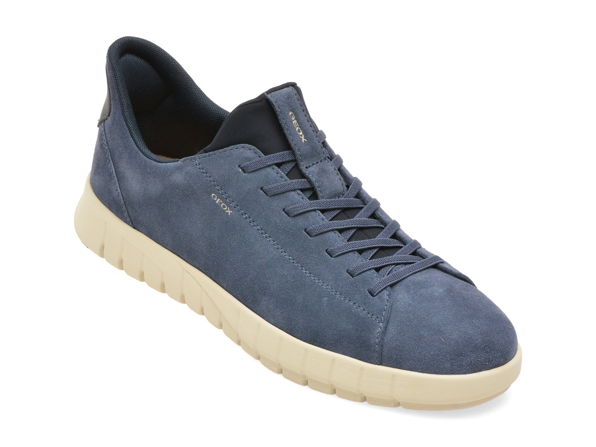 Pantofi sport GEOX albaștri, U65MAA, din piele întoarsă
